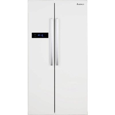 Lec AFF90185 American Fridge Freezer White